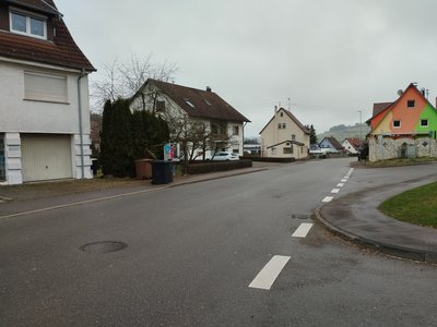 Fußgängerüberweg in der Gunninger Straße
